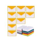 Koyu Sarı Mini Zarf 7X9 Cm Not Kağıtlı 50 Adet Küçük Koyu Sarı Zarf Mektup Oyun Zarfı Doğum Günü Dilekleri Zarfı Canlı