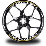 Koyu Sarı Yamaha mt 10 Sp Jant Sticker Etiket