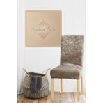 Koyu Vizon Ipek Kadife Esnek Lastikli Sandalye Kılıfı Sandalye Örtüsü 1 Adet 45 x 45 x 60 Boyutunda - 45 x 45 cm - Koyu Vizon - Cappuccino