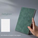 Koyu Yeşil A5 Dizüstü Bilgisayar A4 Kalınlaşmış Büyük Iş Süper Kalın Izgara Boş Izgara Günlüğü Cuaderno Defterler ve Günlükler Libretas Zeszyt Caderno (Yurt Dışından) - Renkli - Notebooks