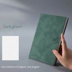 Koyu Yeşil B5 Dizüstü Bilgisayar A4 Kalınlaşmış Büyük Iş Süper Kalın Izgara Boş Izgara Günlüğü Cuaderno Defterler ve Günlükler Libretas Zeszyt Caderno (Yurt Dışından) - Renkli - Notebooks