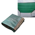 Koyu Yeşil Gölge Bezi %90 Güneş Gölgeleme Ağı Pergola Örtüsü Veranda Çardak Güverte Bahçe Sundurma Dış Mekan Gölgelik Kumaş Grometli (5m x 9m)