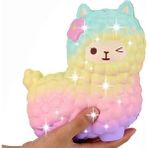 Koyun Stili Jumbo Koyun Alpaka Sıkıştırılabilir Oyuncak Sevimli Galaksi Yavaş Yükselen Hayvan Sıkıştırılabilir Squish Exquisite Çocuk Hediyesi Kawaii Hareket Figürleri. (Yurt Dışından) - Renkli