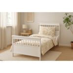 Koza %100 Mdf Bonnie 90X190 cm Bebek & Çocuk Montessori Karyola - Beyaz - 90 x 190 cm