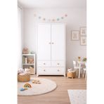 Koza %100 MDF Bonnie Beyaz 2 Kapılı Bebek & Çocuk Gardırop