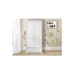 Koza %100 MDF Panjur Beyaz 2 Kapılı Bebek & Çocuk Dolap