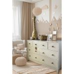 Koza Bonnie 8 Çekmeceli Beyaz Mdf Şifonyer 150 cm Genişlik 50 cm Derinlik Modern Tasarım