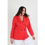 Koza Butik Kadın Astarlı Büyük Beden Blazer Ceket 0101-1