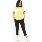 Koza Butik Kadın Büyük Beden Sırt Detaylı Eşofman Takımı 3804-23 Haki 4XL
