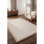 Koza Halı Fresco Ekru Natural İskandinav Jüt Yıkanabilir Bordürlü Halı Kilim Balkon Teras Mutfak Halısı 23745A, 240 x 340 - 240 x 340 cm - Ekru - Natural