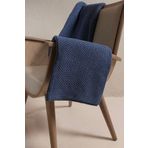 Koza Home 37117 130x170 cm Miel İndigo Kenarı Ponponlu TV Battaniyesi