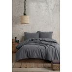 Koza Home Boho Sade Natural Gri % 100 Pamuk Nevresim Takımı Tek Kişilik 100 x 200 7035A - 100 x 200 cm
