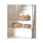 Koza Home Cesta El Yapımı Pamuklu Natural Hasır Dekoratif Sepet 25cm 9049