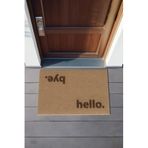 Koza Home Coco Hello Bye Koko Paspas Dış Kapı Paspası Kıl Kapı Önü Paspası 40x60 3670, 40 x 60