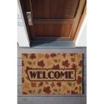 Koza Home Coco Welcome Sonbahar Paspas Dış Kapı Paspası Kıl Kapı Önü Paspas Naturel