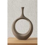 Koza Home Galante Özel Taş Doku Yeşil Iskandinav Seramik Vazo 10x23x35cm 6269