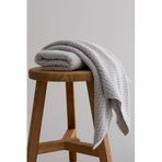 Koza Home Ivory Gri Kabartma Dokulu Mikro Fiber%100 Pamuk 2'li El Yüz Havlusu Seti 50x90-50x90 1120A