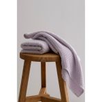 Koza Home Ivory Lila Kabartma Dokulu Mikro Fiber Pamuk 2li Banyo Havlusu Seti 50 x 90 - 70 x 140 1117A - 70 x 140 cm