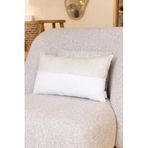 Koza Home Pure Beyaz Krem Dekoratif Boncuk Elyaf İç Dolgulu Kırlent 30x50 4840