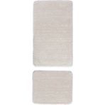 Koza Home Segura Peluş Banyo Paspası 2'li Kaydırmaz Taban Krem - 60 x 100
