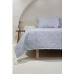 Koza Home Stella Lacivert Çift Kişilik Baklava Desenli Yatak Örtüsü 230x250 2 Yastık 50x70 5030