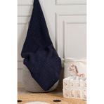 Koza Home Toffy Lacivert Kırçıllı Örgü Bebek Battaniyesi 100X100