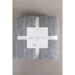 Koza Home Twin Battaniye Soft Pamuklu Çift Kişilik Battaniye Antrasit Krem 200 x 220 5022A - Antrasit - Krem - 200 x 220 cm