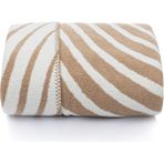 Koza Home Twin Battaniye Soft Pamuklu Çift Kişilik Battaniye Kahve Krem 200 x 220 5036A - Krem - Kahverengi - 200 x 220 cm
