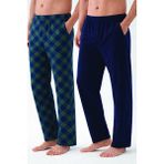 Koza İç Giyim Erkek Pamuklu 2'li Tek Alt Pijama - Lacivert - S
