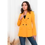 Koza Kadın Astarlı Blazer Ceket 0101-22 - 36 - Beyaz