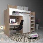 Koza Klasik Ranza Çıtalı Kapak Mdf - Beyaz - 100 x 100 cm