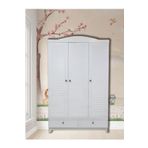 Koza Magnum Beyaz %100 MDF 3 Kapılı Bebek & Çocuk Gardırop