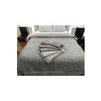 Koza Mix towel Çok Amaçlı Pamuklu Örtü Pike Yatak Örtüsü Çekyat Zebra Koyugri 240x220cm