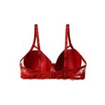 Koza Underwear Kadın Tül Detaylı Dolgusuz Toparlayıcı Minimizer Sütyen Kırmızı 90B