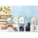 Kozalak Tasarım Japon Konsept Pvc Kaplamalı Dayanıklı Kitap Ayracı 5' Li Set - japonayrac3