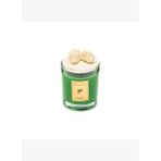 Kozalak2 Seramik Taş Kapaklı Apple & Cinnamon Kokulu Yeşil Vegan Mum (140 GR)