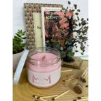 Kozalaksesuar Kokulu Mum,cam Kavanoz Mum,renkli Mum,dekoratif Mum,premium Uzun Yanma Süreli Mum,soya Mum - Pembe