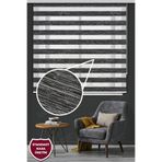 Kozastor Koyu Gri Bambu Zebra Stor Güneşlik Perde