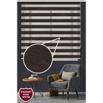 Kozastor Koyu Kahve Bambu Zebra Stor Güneşlik Perde