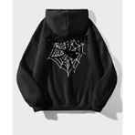 Kozia Outdoors Kapşonlu Baskılı Oversize Unisex Sweatshirt Siyah