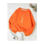 KOZİA OUTDOORS never baskılı oversize unisex bisiklet yaka sweatşhirt