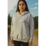 Kozia Outdoors Orjinal Kozia Baskılı Oversize Unisex Kapüşonlu Sweatşhirt