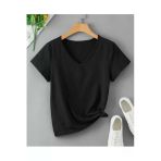 Kozia Outdoors Pamuklu Oversize Basic V Yaka Unisex Tişört