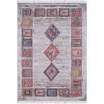 Kozieglowy Gri MadalyonModern Geometrik Etnik Desenli Boho Makinada Yıkanabilir Hafif Hav Toz Vermez Leke Tutmaz Kaymaz Taban Dijital Makine Baskı Halı Oturma Odası Salon Yolluk Koridor Mutfak Halısı