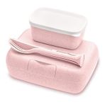 Koziol Pembe Yemek Saklama Kabı Seti