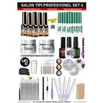 KozMood Kalıcı Oje - Protez Tırnak Seti Salon Set:4 (JEL SÜS FIRÇA FULL PARÇA) Uno Kalıcı Oje 10 Adet