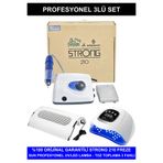 KozMood Protez Tırnak Kalıcı Oje Seti (Strong 210 Freze Makinesi + UV Led Kurutucu + Toz Toplama)