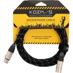Kozmos KCL-024-3M XLR-XLR Mikrofon Kablosu - Siyah - 0.45 cm