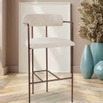 Kozza Home Boston Bronz 65 CM Bar Sandalye