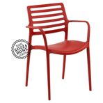 Kozza Home PP339 Lixa Kollu Kırmızı Bahçe Sandalye